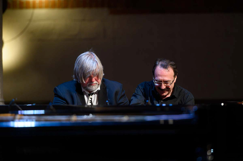 Финал Международного фестиваля «Джаз в филармонии», джазовая дуэль, Д. Крамер, В. Гроховский, 17 Ноября 2024г. — фото 18