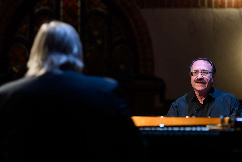 Финал Международного фестиваля «Джаз в филармонии», джазовая дуэль, Д. Крамер, В. Гроховский, 17 Ноября 2024г. — фото 6