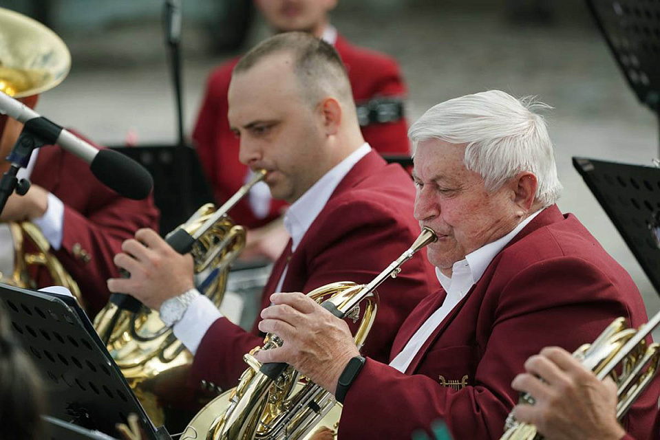Концертный духовой оркестр принял участие в «Петровскик музыкальных ассамблеях», 12 Июля 2022г. — фото 22